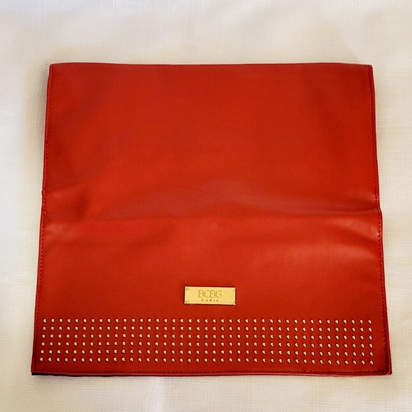 Vintage BCBG Paris Long Wallet Faux Leather Red Special Occasions Cocktail Pa… - Picture 5 of 9